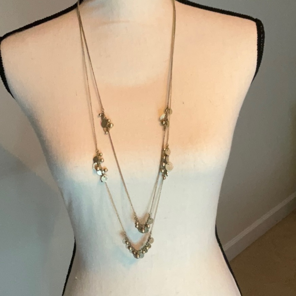 EUC double chain necklace from J Crew 36”